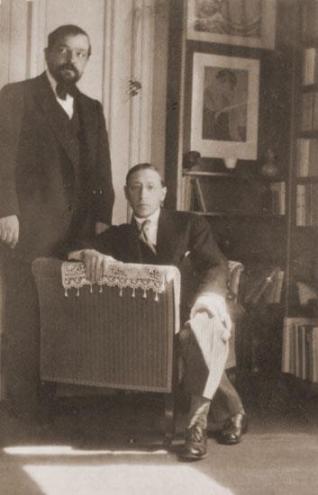 Debussy e Stravinskij nel 1912, anno della composizione di Jeux e de Le Sacre.