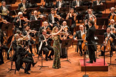 Simone Lamsma al termine del Concerto di Beethoven alla Rai